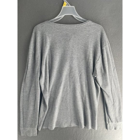 Mens Knit Sweater Lot of 2 XL V-neck and Henley Long Sleeve Soft Pullover - Picture 4 of 7